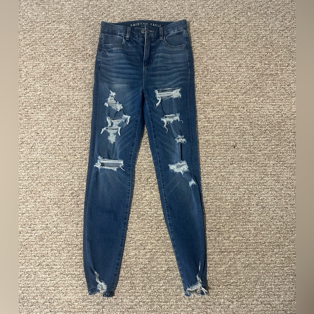American Eagle high waisted, skinny jeans